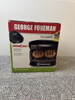 George Foreman Grill: Model GR10, Nonstick, 2 Serving, Black (Brand New) Open Bx