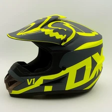Full Face Motocross Helmet Yellow Dirt Bike MTB Off Road Enduro DOT Certified