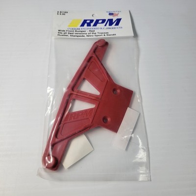 RPM Traxxas Rustler Wide Red Front Bumper Stampede Bandit VXL XL-5 2WD 81169
