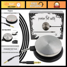 Premium 360 Stainless Steel Tattoo Foot Pedal Switch with 6.5ft Soft Wire