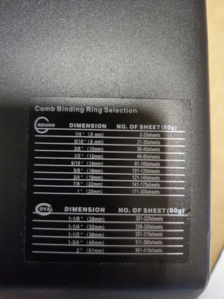 PAVO rilegatrice Hd Comb 8032341 - Immagine 2 di 4