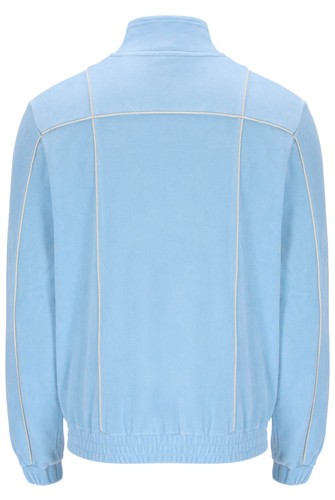 Giacca Fila Vintage Uomo Nichols Velour Track Top Canzone Estiva Blu/Egret - Foto 2 di 8