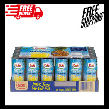 Dole 100 Pineapple Juice, 8 fl oz, 24-count.