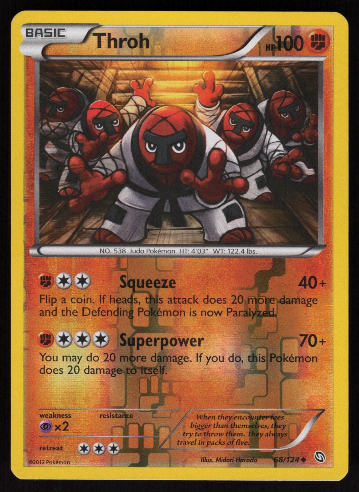 Throh 68/124 Dragons Exalted Reverse Holo LP