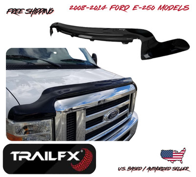 2008-2014 Ford E-250 Bolt-On Hood BugFlector Bug Shield Deflector Bug Protection