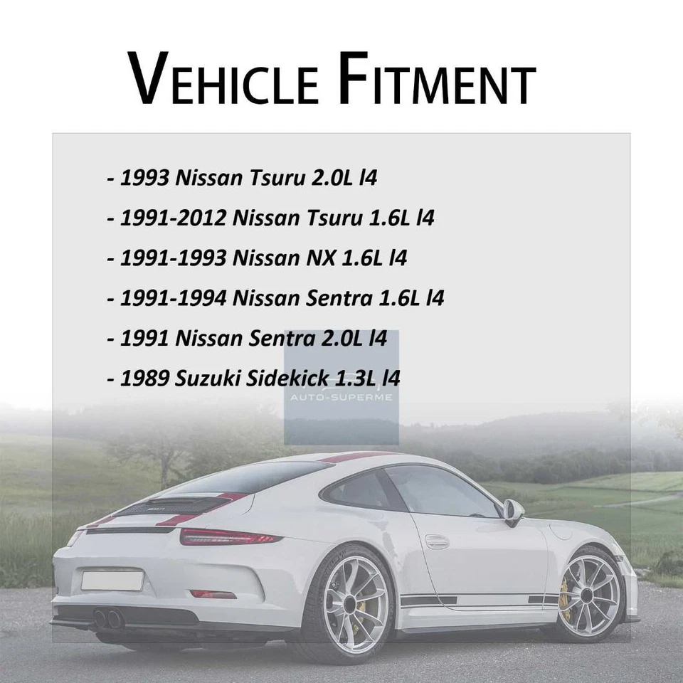 Juego de manguera de freno trasero 2x para Nissan Sentra 1991 2,0 L 1991-1993 Nissan NX 1,6 L Foto 2 de 4