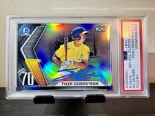 Tyler Soderstrom Autograph On Card 2022 #BTP-70 (RC, AU) PSA 10 GEM 💎 