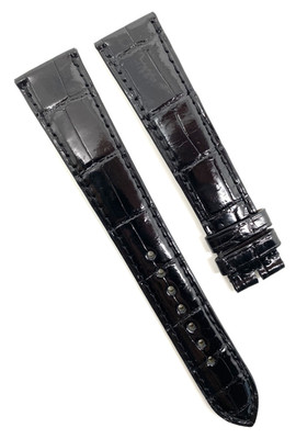 Zenith 20mm x 16mm Black Alligator Watch Strap Band 20-490 XL New Authentic OEM