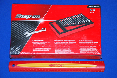 #ad #ad Snap On NEW SEALED 14Pc 12 Point Metric Midget Combo Wrench Set Red Foam 6–19 mm $397.70