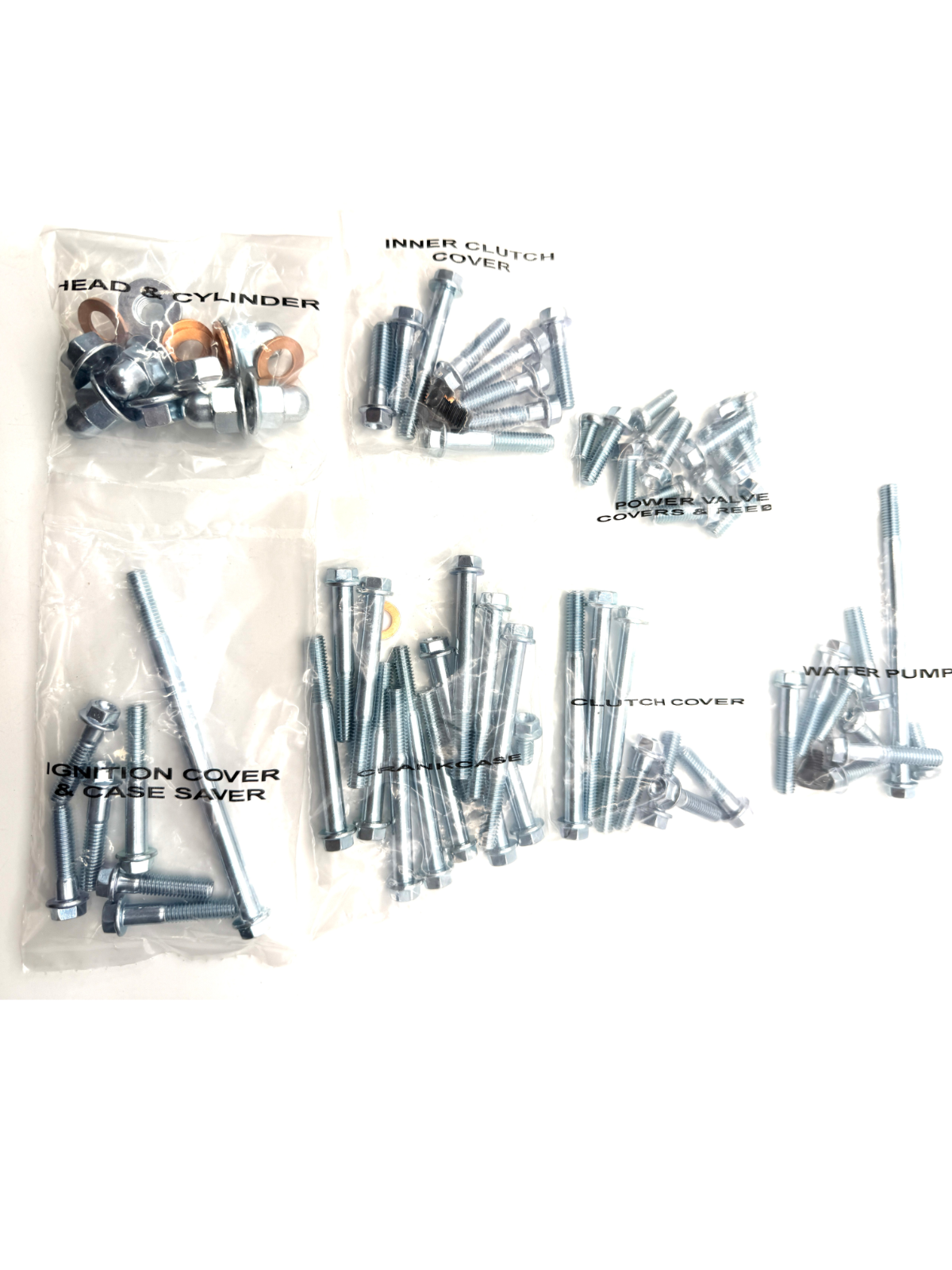 RM125 1993 ENGINE BOLT KIT 1993 RM 125 ENGINE FASTENER KIT SUZUKI  (1089)