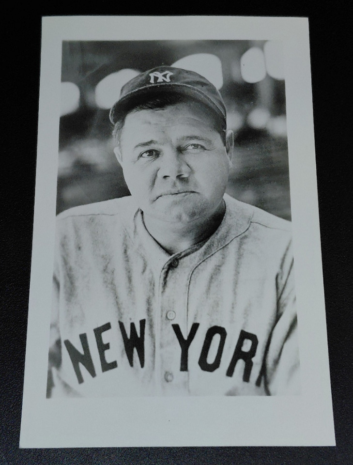 1960s Babe Ruth Paulson Elder Real Photo Postcard RPPC Yankees HOF Kodak Paper