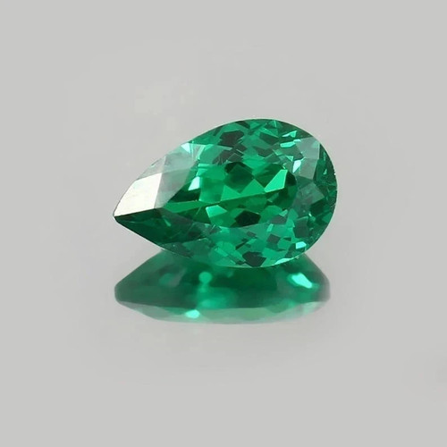 14 Ct Natural Colombian Green Emerald Pear Cut Loose AGL Certified Fine Gemstone