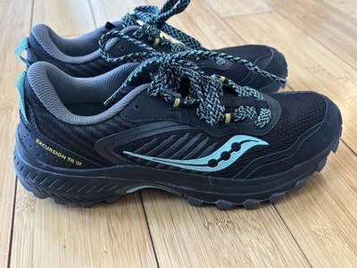 Saucony Excursion TR 15 Trail Running Shoes Sneakers Womens Size 6.5 Black Ex Co