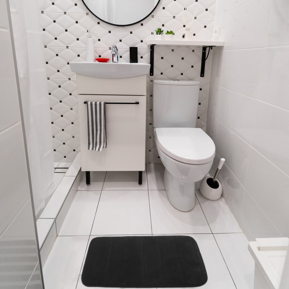 Memory Foam Door Mat Household Bathroom Floor Mats Indoor Entrance for Front