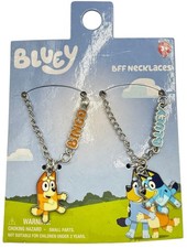 Bluey And Bingo BFF Necklace Set Best Friends New On Card