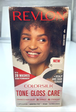 NEW Revlon Colorsilk Tone Gloss Care Demi Permanent Hair Color 4 Dark Brown