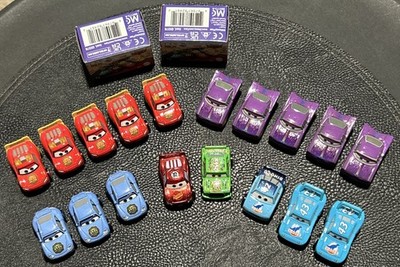 PREOWNED Lot Of 20 Disney Pixar Cars Mini Racers Metal Mattel 18 + 2 Unopened