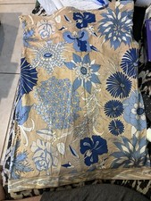 Averardo Bessi Blue Floral Skirt Women's Size 6 Made in Italy Needs Waist Elasti