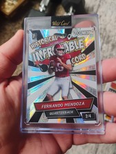 2025 Fernando Mendoza Rookie 2/4 Wild card Comix Historical Improbable Record