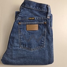 Vintage Wrangler Jeans Womens.  W 3 L 36 Blue Cowboy Cut 13WMZ Made in USA 80s