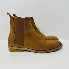 Everlane The Modern Chelsea Boot Womens 9 Flat Sole Tan Suede Leather High Top M