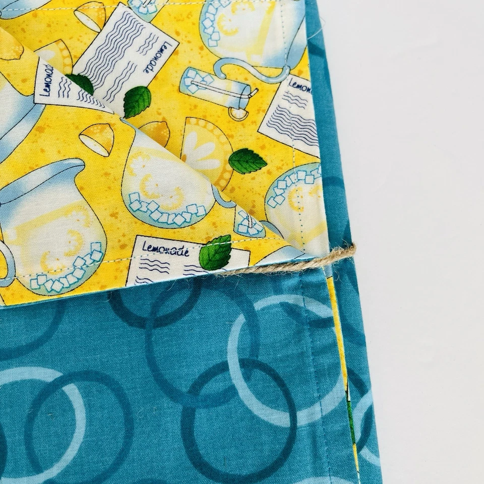 2件套手工100%纯棉双面餐巾柠檬水圈 — 第 4/4 张图片