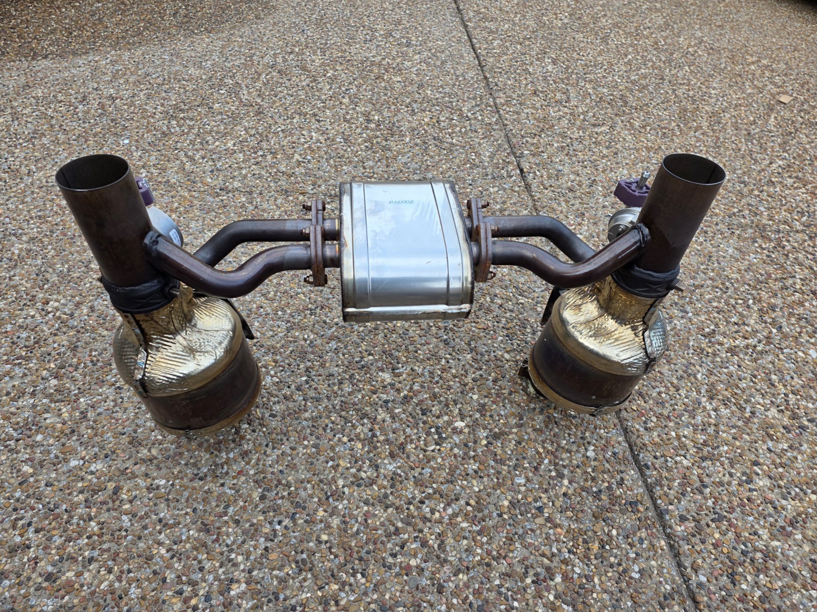 FERRARI 488 PISTA OEM EXHAUST CENTER SILENCER & (LEFT & RIGHT) GPF SYSTEM