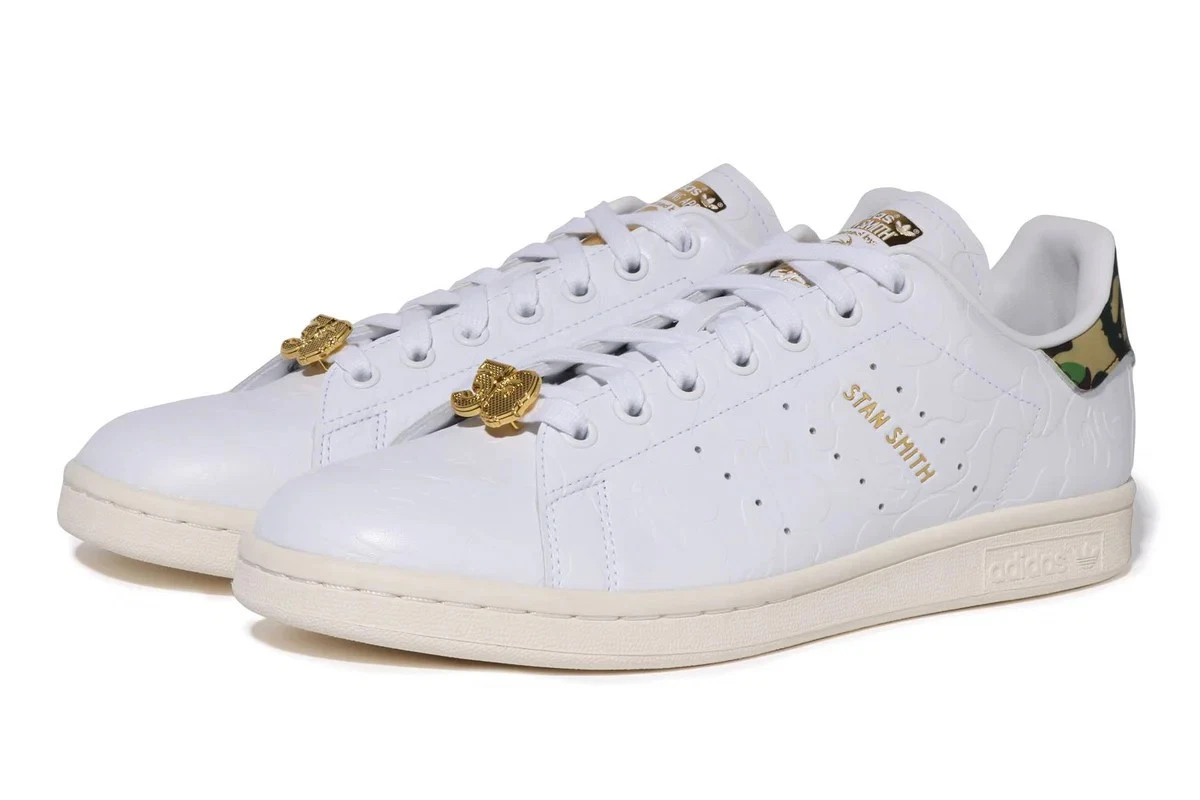Scarpe da ginnastica Adidas Bape Stan Smith 30th Anniversary bianche