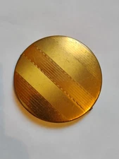 Rex 5th Avenue Vintage Brass Compact Mirror Makeup Folding Mirror As Is