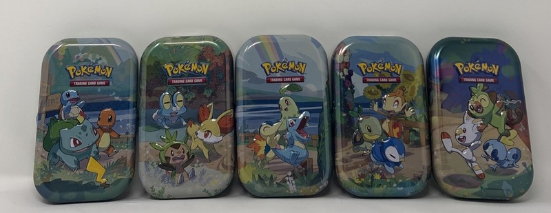 Pokémon Celebrations Mini Tins released for the 25th anniversary (5 Empty Tins)
