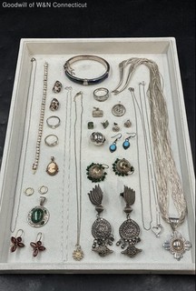 25 Piece 925 Sterling Silver Jewelry Lot 197.09g