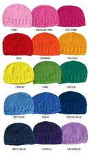 Baby/Kid KUFI CAP HANDMADE CROCHET Knit Beanie HAT Girl Boy - Choose Color Size