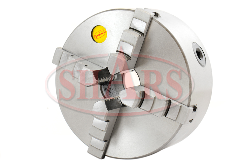 8" 4 Jaw Self Centering Lathe Chuck + TIR Certificate + D16 Back Plate