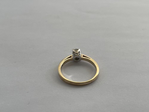 0.25ct Diamond Ring 9ct Gold Solitaire Diamond Engagement Vintage Ring - Size K - Picture 13 of 20