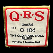 The Old Piano Roll Blues QRS Player Piano Roll #Q-184 (A)