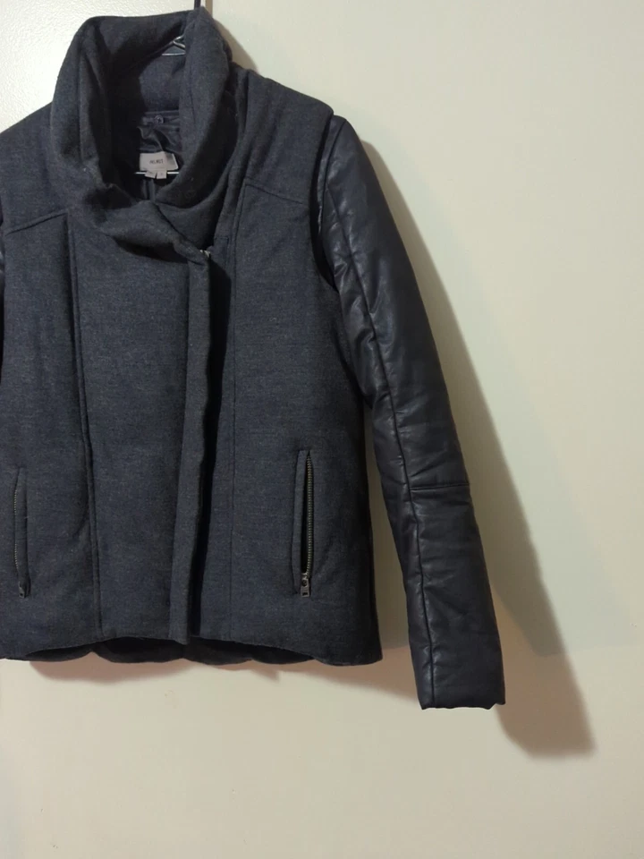 Helmut Lang Wool Down Jacket / Vest  Women S (Removable Lining Sleeves) Black  - Image 3 of 4