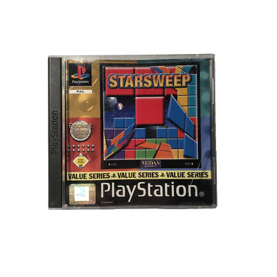 Starsweep PS1 Sony Playstation 1 Spiel OVP+Anleitung Vintage Ps1 Game vollständ.
