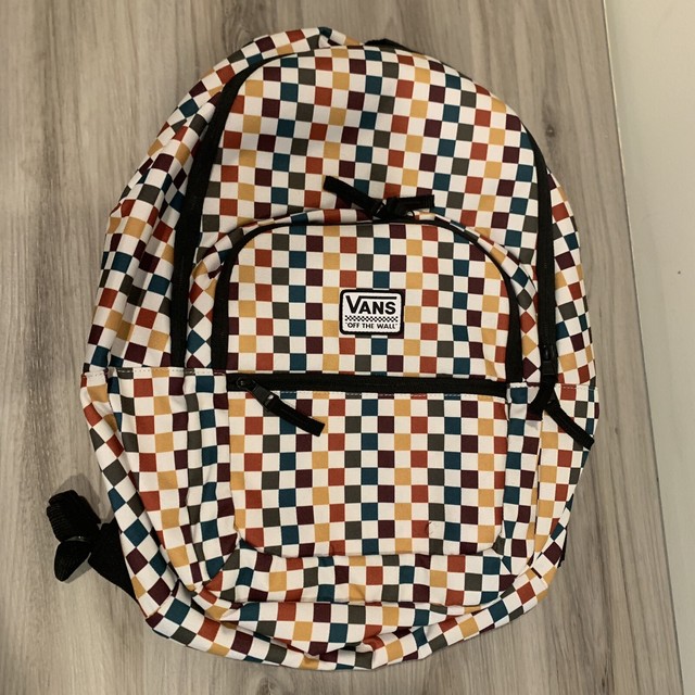 vans off the wall backpack checkered