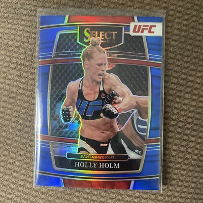2022 Panini Select Holly Holm Blue Prizm Champion - Panini Select UFC