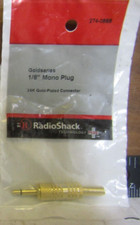 Radioshack Gold Series 24K Plated 1/8" Mono Plug Connector 274-0868