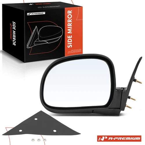 Driver Left Black Manual Mirror for Chevy S10 Blazer GMC Jimmy Sonoma Isuzu Olds
