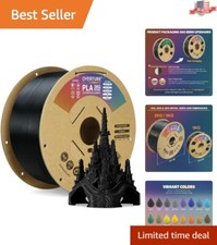 High Accuracy 3KG PLA Filament for 3D Printers - Clog-Free, Tangle-Free Success