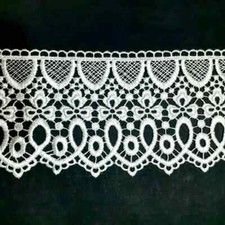 Pizzo merletto in macrame nastro alto 9 cm Sweet Trims 4G4264 passamaneria bordo