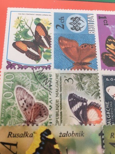HyGrade 20 Schmetterlinge Original Briefmarke Internationale Briefmarken Set versiegelt Neu - Bild 2 von 8