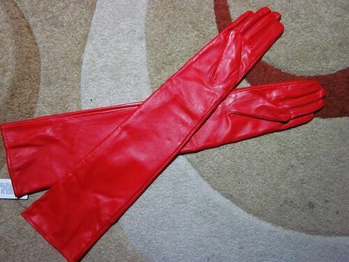 Gants Tactiles En Cuir D'agneau Doublés Cachemire - Taille S-M-L, Neufs Avec étiquettes