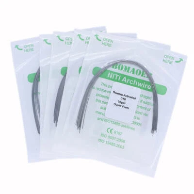 10Pc/pack Dental Orthodontic Arch Wire Ortho Niti Heat Thermal Activated Round