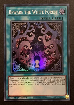 Vorsicht vor dem Weißen Wald - INFO-EN059 - Super selten - Yugioh TCG