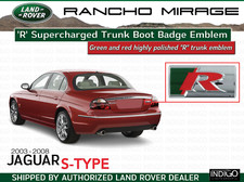 Jaguar S-type R Supercharged Trunk Boot Badge Emblem Xr837159 Oem Jaguar S-type R Supercharged Trunk Boot Badge Emblem Xr837159 Oem