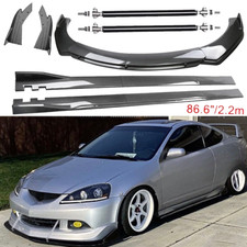 For Acura Rsx Dc5 Carbon Fiber Front Bumper Lip Spoiler 86.6 Side Skirt Kit