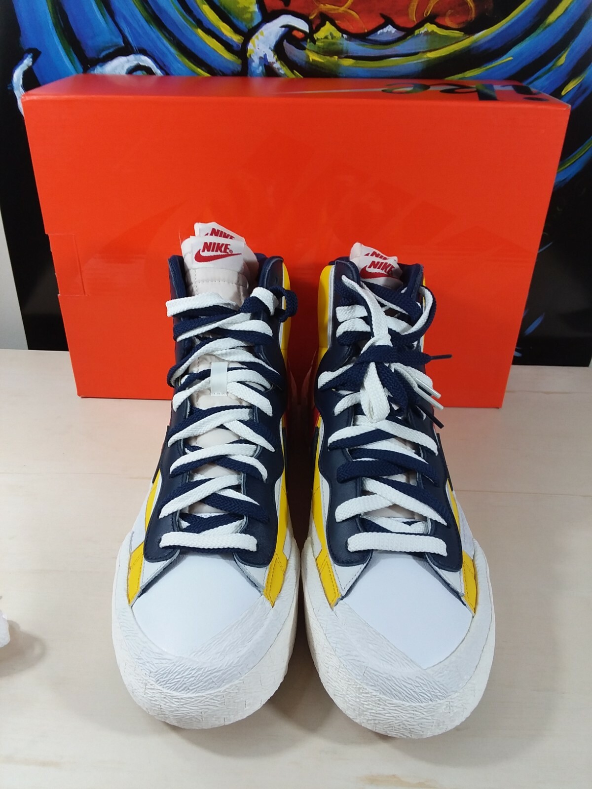 SACAI X NIKE Nike Blazer mid X Sacai ""Snow Beach"" spedizione VELOCE!